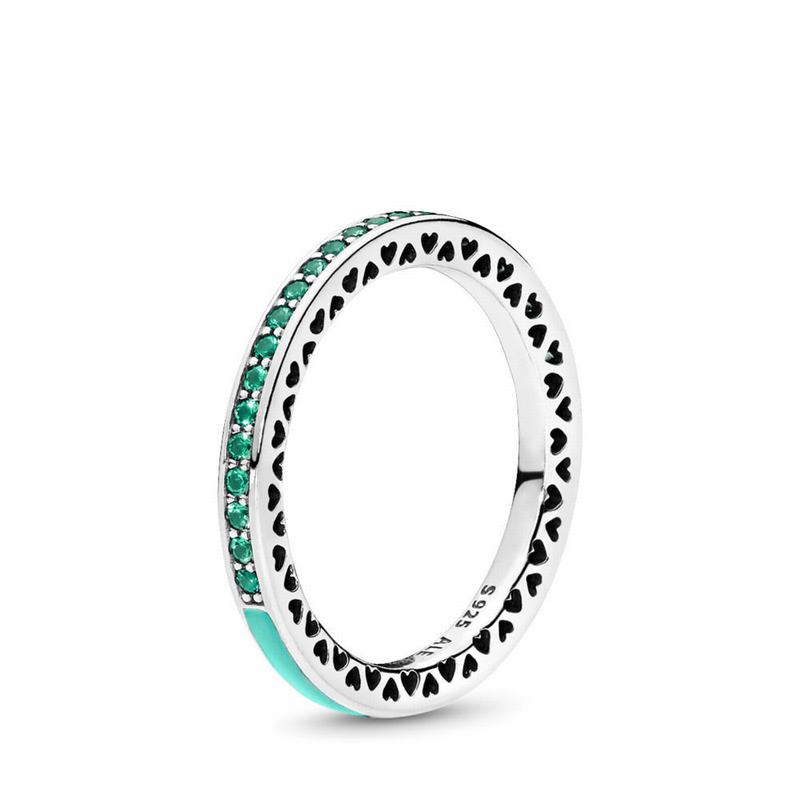 Pandora Radiant Hearts Stackable Ring Silver Egypt KN5348160